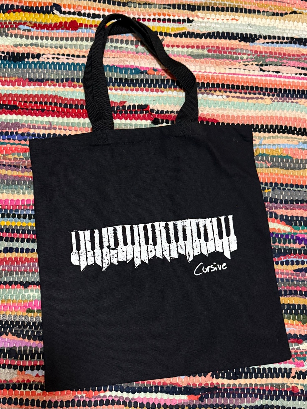 Cursive Band Ugly Organ Tote Bag